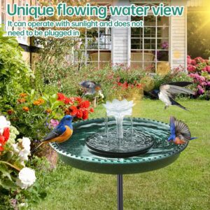 solar powered hummingbird feeder with fountain